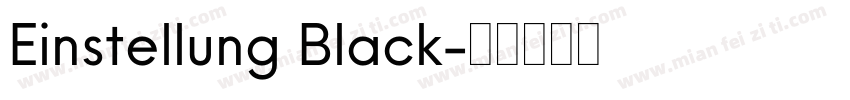 Einstellung Black字体转换